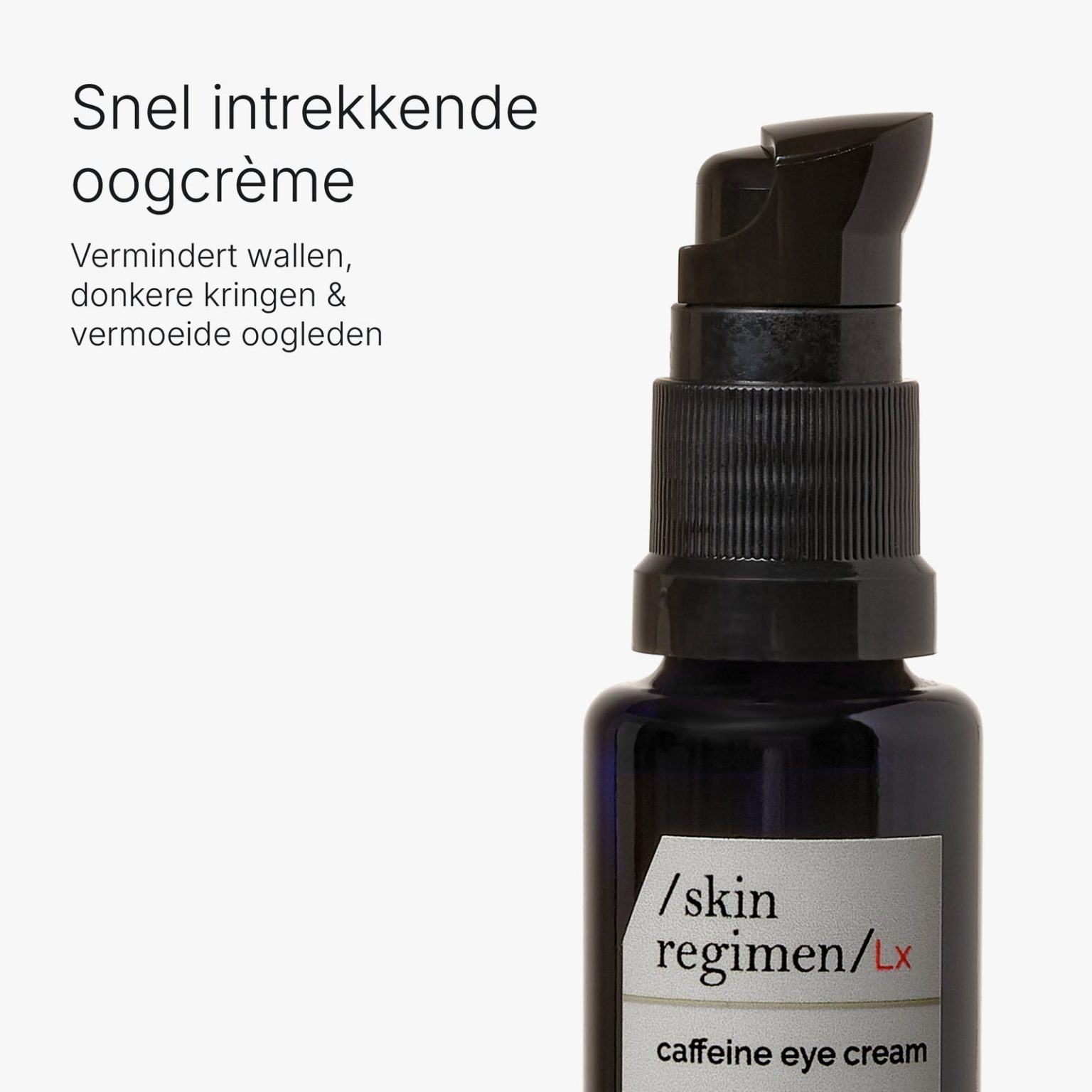 skin regimen Lx Caffeine Eye Cream van Comfort Zone, snel intrekkende oogcrème tegen donkere kringen